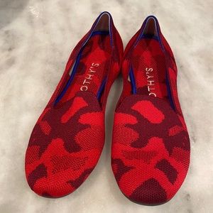 Rothy’s Camo red loafers -size 8